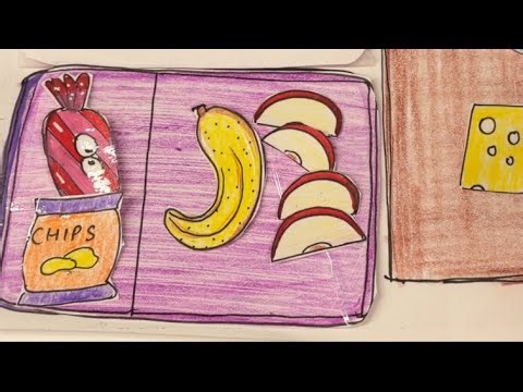 Paper DIY ✨Packing my Lunch Box / Easy cute Tutorial