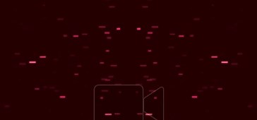 Abstract dark red background with glowing digital particles, perfect for technology, data, or futuristic themes Stock Video Footage - Alamy