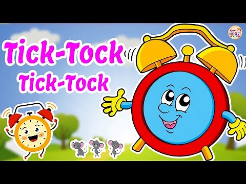 Tick Tock Tick Tock Merrily Sings The Clock | English Nursery Rhymes For Kids
