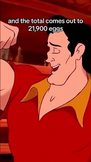 Gaston eats HOW MANY EGGS?!?! #disney #gaston #beautyandthebeast