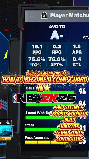 HOW TO BECOME A COMP GUARD IN NBA2K26🎮🌟#2k26 #foryoupage #nba2k26 #nba2k26builds #zayyverson