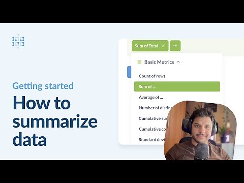 How to summarize data | Getting started with Metabase