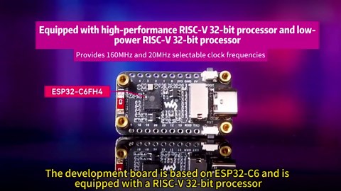 ESP32-C6 1.47inch Display Development Board,172×320, 262K RGB Color, 262K Color, 160MHz Running Frequency Single-core Processor, Support W-iF-i & BLE, with Colorful RGB LED, ESP32 with Display