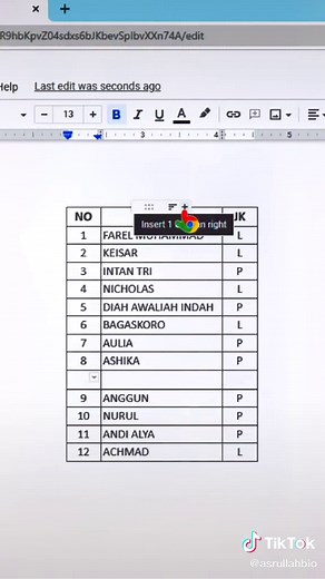 Tips Menambah Baris dan Kolom di Google Docs