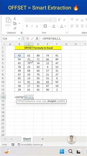 Extract Data Instantly with OFFSET Function in Excel 🔥