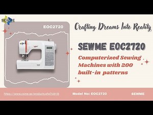SEWME EOC2720 _ Computerized Sewing Machines with 200 built-in patterns