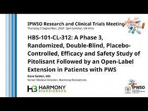 HBS-101-CL-312: A Phase 3 Study of Pitolisant in Patients with PWS
