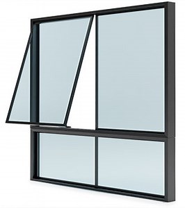 [Hot Item] Power Coating Black Aluminum Profile Awning Window Double Tempered Glazed Awning Window with Low-E Glass