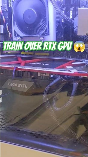 Train over GPU 😅 #gaming #RTX #gpu #gigabyte #shorts
