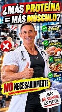 ¿MÁS PROTEÍNA SIGNIFICA MÁS MÚSCULO?