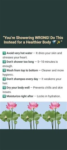 “You’re Showering WRONG! Do This Instead for a Healthier Body 🚿✨”