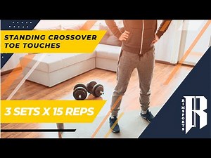 How to do standing crossover toe touches | RIMSports