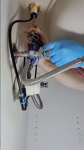 How to install a windemere faucet and pop-up assembly #shorts