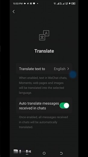 How to Enable the Message Translation Feature in WeChat Application