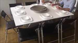 55K views · 608 reactions | Dual Purpose Furniture demonstration of the Expand table & Nano chair set. We show you how to lower, lift and convert this coffee table into an 8 person dinner setting. | Expand Furniture | Facebook