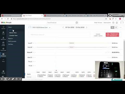 Zoho Attendance Integration With Biometric Attendance System (No desktop support)