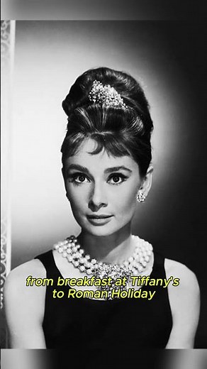 Audrey Hepburn: The Most Elegant Actress in Hollywood History 💫 #classichollywood #hollywoodhistory