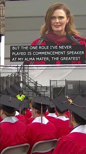 Emily Deschanel Delivers Boston University’s 2025 Commencement Speech #classof2025 #college #actor
