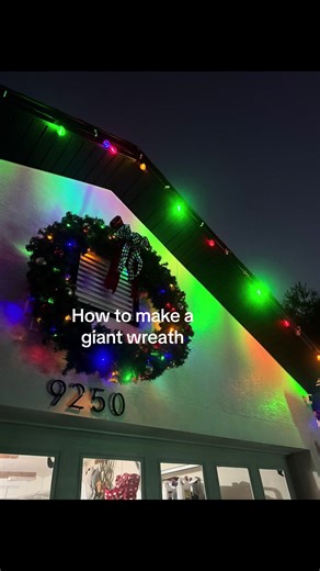 Create a Giant Christmas Wreath on a Budget