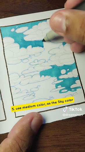 day 10 : how to color your cloud #howtocolor #marker #colouring #illustration #howtodraw #aestheticvideos