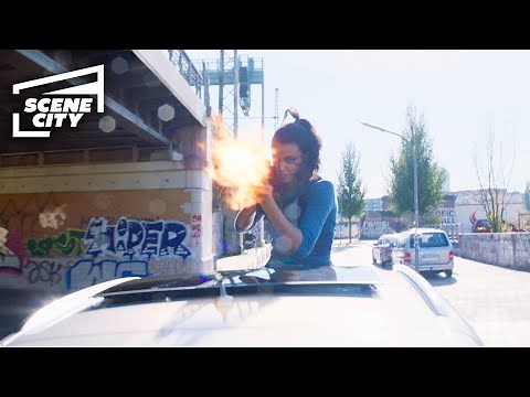 Charlie's Angels: Café Fight Car Chase Scene (4K HD CLIP) 2019