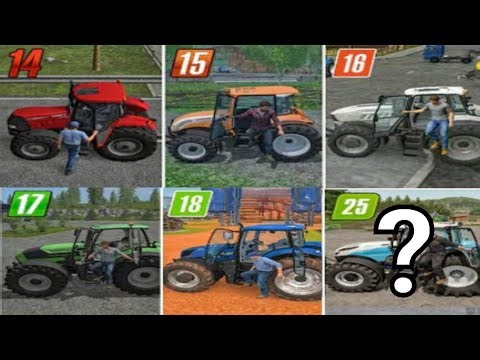 Farming simulator|Fs14 vs Fs15 vs Fs16 vs Fs17 vs Fs18 vs Fs25?|Tractor convoy|gameplay|
