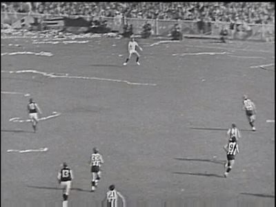 Excited for the football today? This short clip shows the legendary marking prowess of Alex 'Jezza' Jesaulenko during the 1970 AFL Grand Final. We've more vintage football clips and much more in our mediatheque, free and open daily: https://www.acmi.net.au/mediatheque/ | ACMI