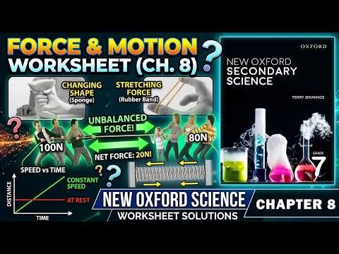 Chapter 8 Worksheet | New Oxford Secondary Science 7 | Science Grade 7 | Force and motion | SNCPECTA