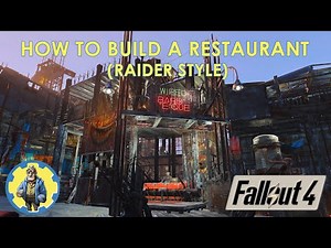 FALLOUT 4 - How To Build a BBQ Restaurant (RAIDER STYLE) - NO MODS