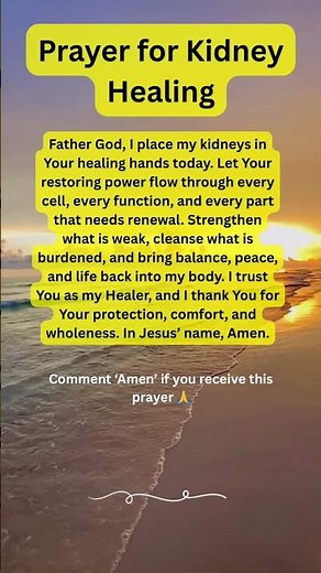 Prayer for Kidney Healing and God’s Restoring Power #kidneyhealth #kidneydisease #prayer #healing