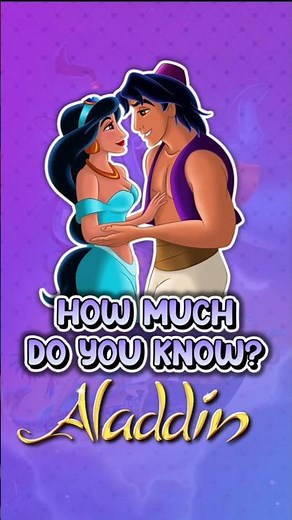 Aladdin Movie Quiz| Disney trivia #disney #disneyquiz #aladdin #disneytrivia #moviequiz #jasmine