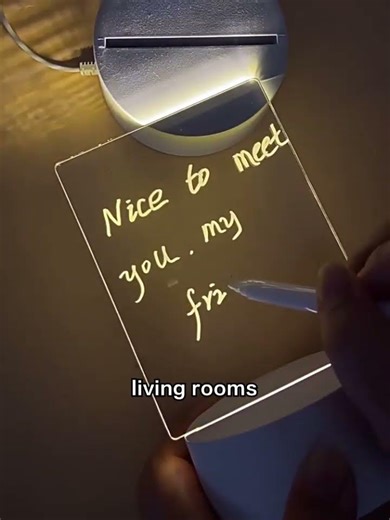 DIY LED Night Light with Message Board