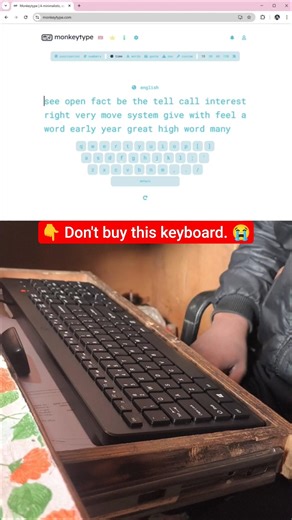 Don't buy this keyboard 😭 | My typing speed was 130 WPM before, and now it's only 87 WPM. #keyboard