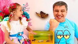 Nastya learn insects with her dad. Educational and useful video for children | SKY Baby Care