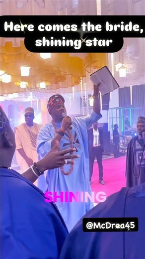 Here comes the bride, the super star of the moment