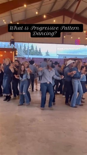 Progressive pattern dancing is a series of pattern steps that is repeated throughout the song in a circle rotating counterclockwise around the dancefloor. It can be danced alone or with a partner. Individuals and couples of all ages are welcome to come to progressive pattern class. Please check my website for upcoming lessons. See you on the dancefloor. #partnerdancing #countrymusic #dance #couplesgoals #learntopartnerdance #datenightideas #datenight #couplesdancing | Dance Your Boots Off