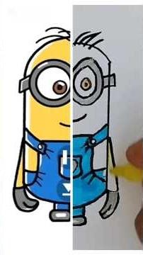 how to draw minions easy way