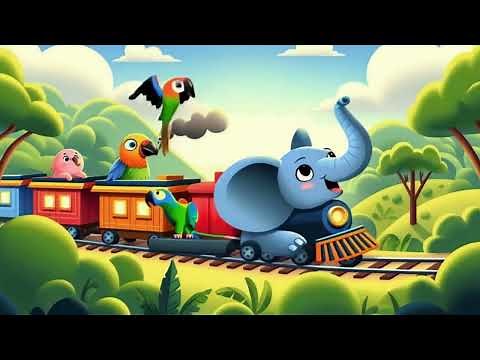 Animal Train Song for Kids | Fun Learning with Animal Sounds & Adventures | Educational Kids Song