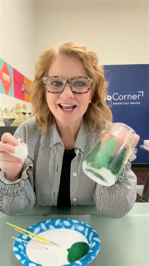 PromoCorner.com on Instagram: "🌲Grab some glass jars and multi-surface paint for this super easy and inexpensive holiday craft - even if you have zero painting skills. Follow along with @promolaurie on this month's episode of Moore Time Offline!"