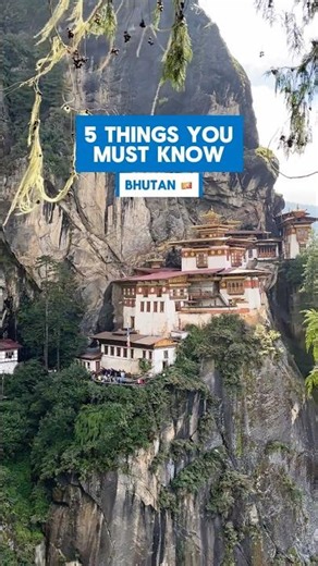 📌 5 must know things for Bhutan 🇧🇹 #bhutan #shorts