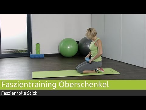 Faszientraining Oberschenkel: Faszien im Oberschenkel lösen mit der Faszienrolle Stick I PINOFIT