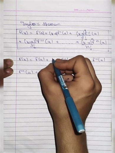 Taylor’s Theorem | Engineering Mathematics M1 | RGPV University BTech 1st Year full video link 📩