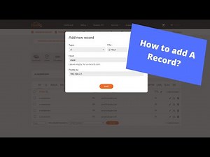 How to add DNS A record? (2021)