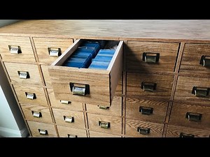 Storing My Card Collection in A Sports Card Catalog