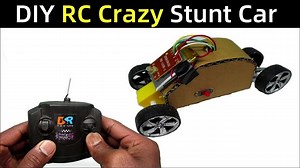 DIY Simple Remote Control Car | RC Stunt Car | Cardboard Car Model | How to Make RC Car At Home with