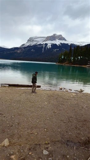 1.2K views · 24 reactions | "Serenity found  walking alongside the turquoise gem of BC's Emerald Lake " #EmeraldLake #BritishColumbia #NatureLovers #TravelCanada #MountainEscape @highlight | Elmer Reynante | Facebook