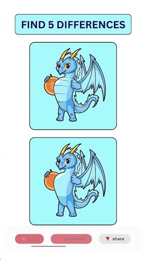 Easy but Tricky! Can You Find 6 Differences? | Spot the Difference #shorts