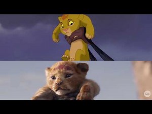 NEW Lion King Teaser vs. Original Movie - Side by Side Comparison