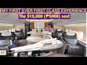 Lufthansa B747-8 First Class experience | Lufthansa First Class Terminal Frankfurt | 4K HD