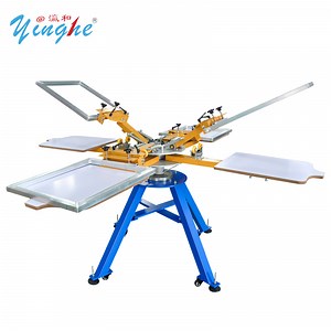 [Hot Item] Screen Printing Machine 4 Color 4 Station for Textile/Garment Printing